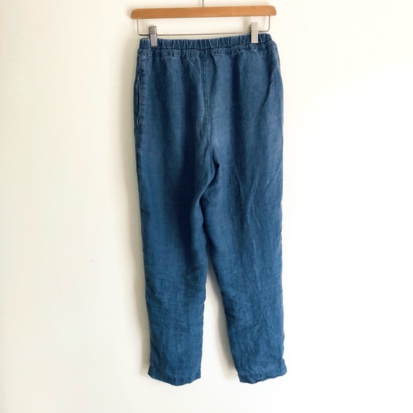Athens drawstring linen pants - Picture 8 of 14